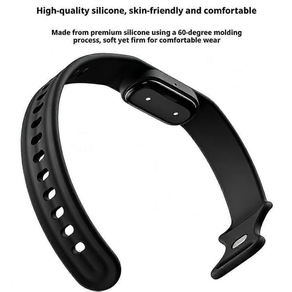 Silikonrem för Google Fitbit Air - Säker passform, sportig design med omvänt spänne Starlight