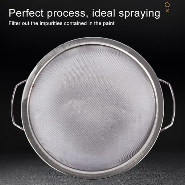 Maling Sil Mesh, Malingfiltre i rustfritt stål, 30 cm gjenbrukbart malingsemulsjonsfilter, 60-Mesh (sølv)