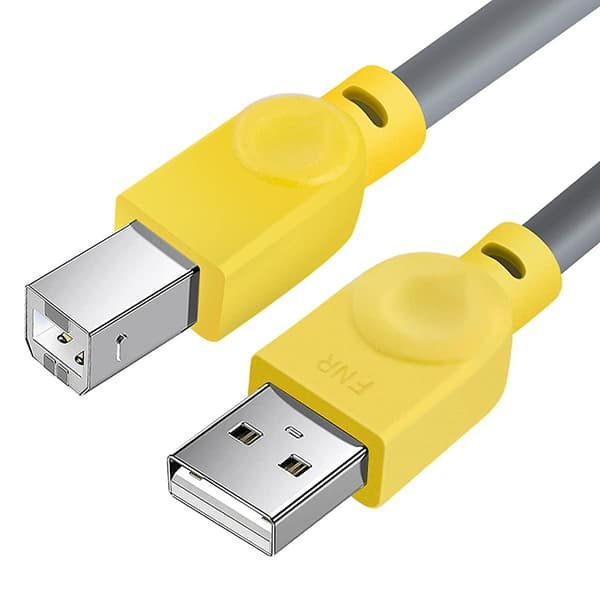 Usb Midi-kabel for instrumenter - 1,5 m/5 fot, Usb A til Usb B