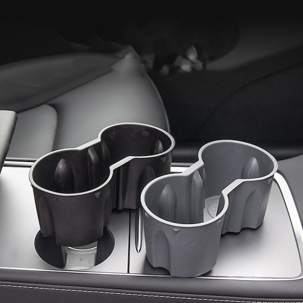 Vesikuppipidike Tesla Model 3 -keskikonsolin säilytyslaatikkoon Lisävarusteet Vedenpitävät autonaluset Tesla Model Y -automalliin 3 - Juomatelineet Gray Cup Holder