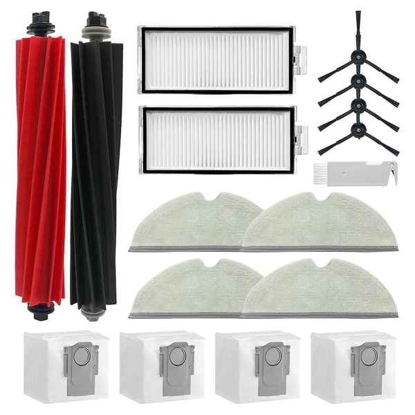 Til Roborock Q5 Pro+/q8 Max+ (plus) Støvsuger Hovedsidebørste Hepa Filter Moppe Støvposer Reservedele As Shown