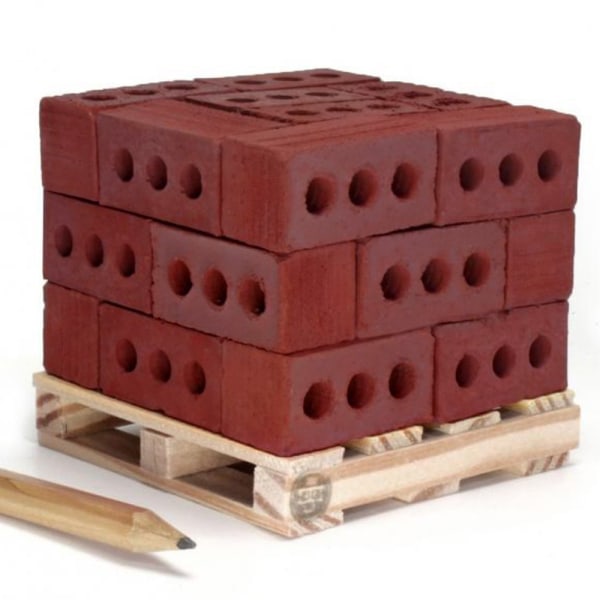 NYA 32st Mini Cement Cinder Bricks Bygg din egen vägg Mini Red Bricks RD Red