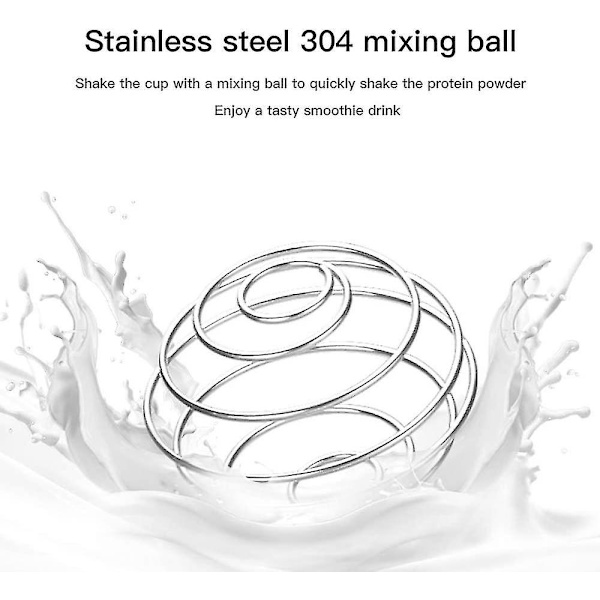 Rustfri Blender Mixing Ball Protein Mixer Shaker Flaske Cup Wire Piskeris