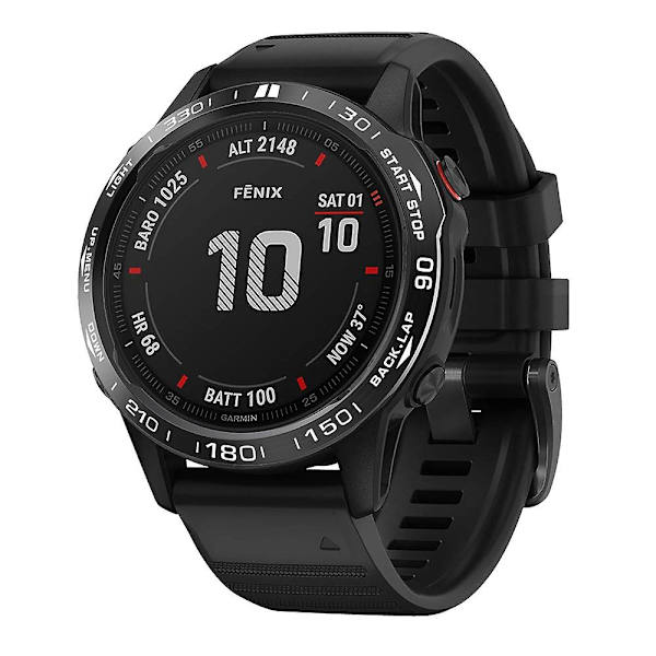 Ruostumattomasta teräksestä valmistettu watch kehys (tyyppi B) Garmin Fenix ​​6/6 Pro/ 6 Sapphire Multicolor Style A Garmin Fenix 6