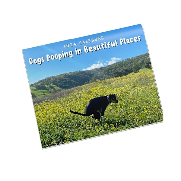 2024 Hund Bajs Kalender Hund Bajs Kalender Green