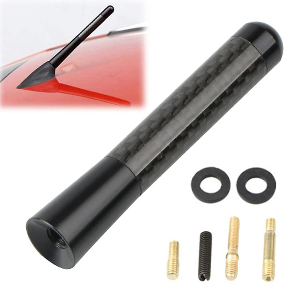 3,5cm 8cm auto hiilikuitu lyhyt antenni Universal Auto Roof Punainen Sininen Hopea Musta Set Auton ulkotarvikkeet 7kpl/ set - Antennit A-01 Set