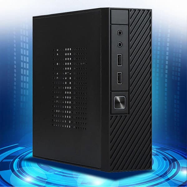 M06 Mini ITX Computer Case USB 2.0 3.0 HD-kompatible LYDporte Hurtig Varmeafledning Valsestål Bærbar HTPC Desktop Kabinet PC Tilbehør USB 2.0