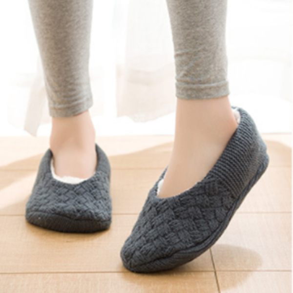 Tofflor Dam Plyschstrumpor Halkfria Tofflor Vinterhem Varma 39-42 size