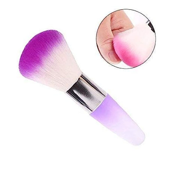Set, 2 kpl Pehmeä puuteriharja Nail Arts pölynpoistopuhdistusharja akryyli - ja meikkipuuteriposkipunasiveltimille