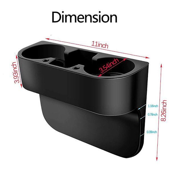 Automukin pidike Automaattinen istuinväli Vesikuppi juomapullo tölkki CAN avaimet Organizer säilytysteline Teline Auton muotoilutarvikkeet - Juomatelineet Coaster 2pcs