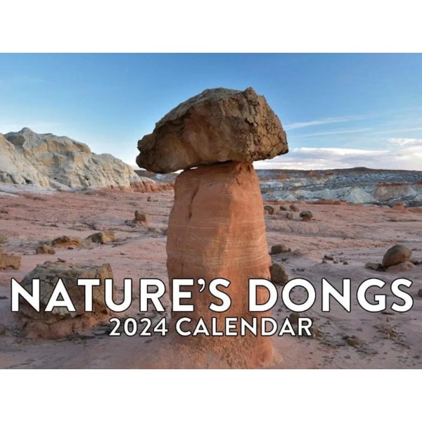 2024 Kalender, Natur Roliga Vuxenformade bilder Väggkalender Januari 2024 Från december Hängande kalenderplanerare Rolig Väggkonstpresent 1pcs A