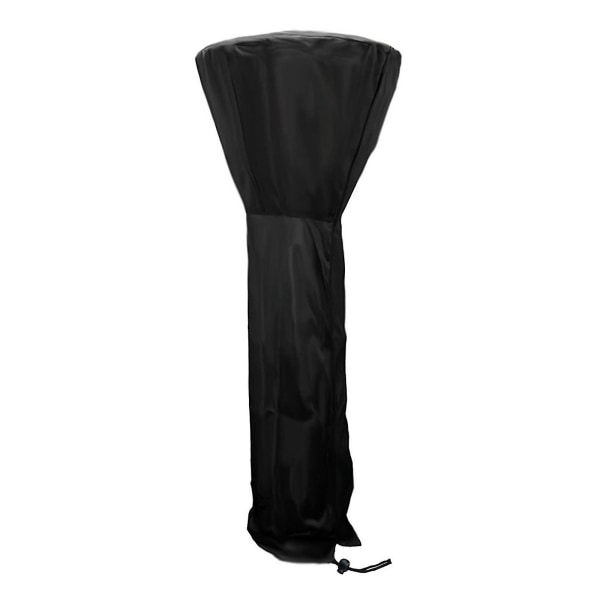 Black Patio Heater Cover 210d Oxford Cloth Waterproof Garden Outside Stand