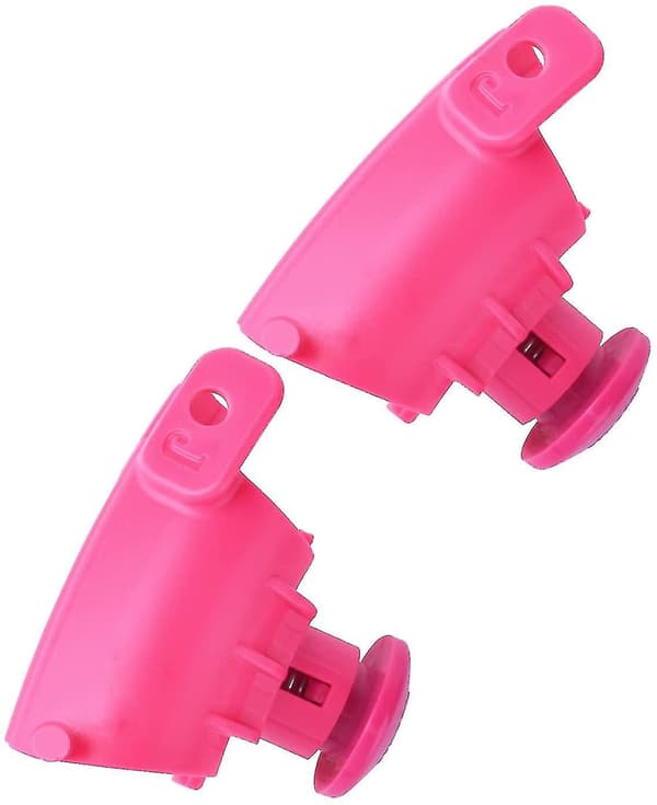 2 st smarta viktade hula ring-ersättningsknutar rosa