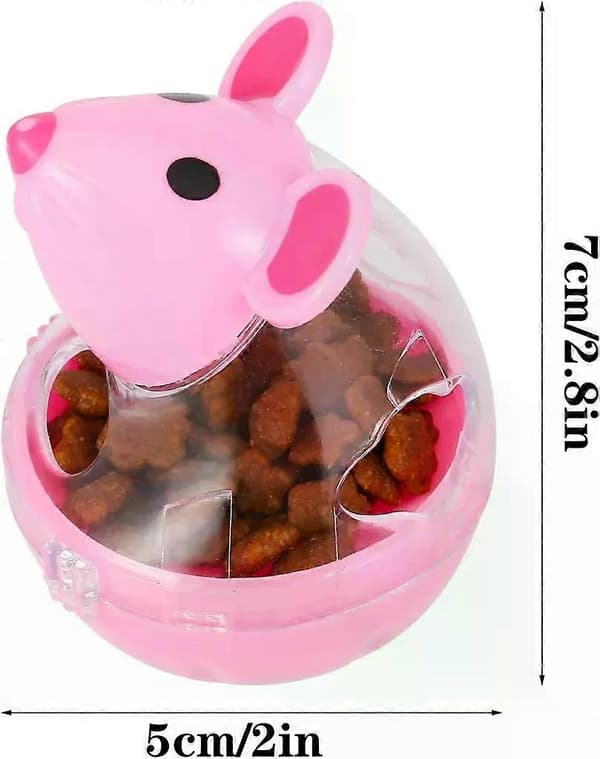 2 stk. kattelegetøj, snackbold, katteintelligenslegetøj til katte, kattefoderbold, kattefoderdispenser