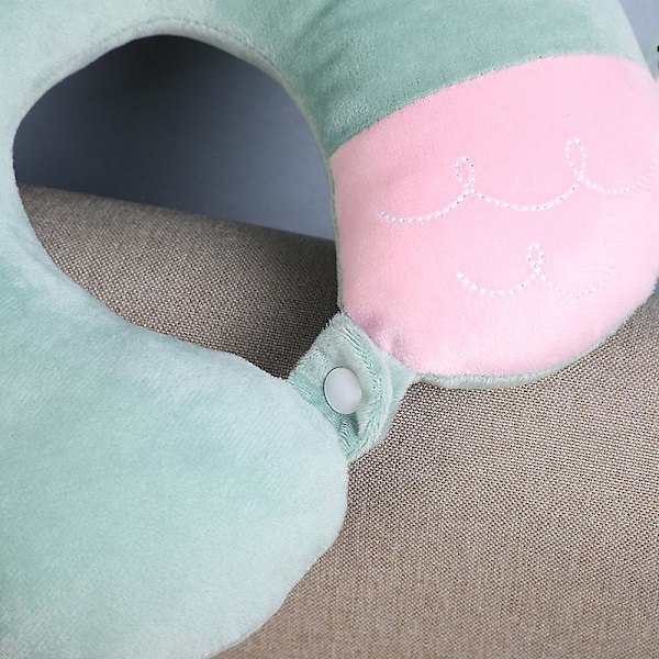 Matkatyyny - Pehmeä Memory Foam kaulatyyny aikuisille, lapsille, lapsille (vihreä)