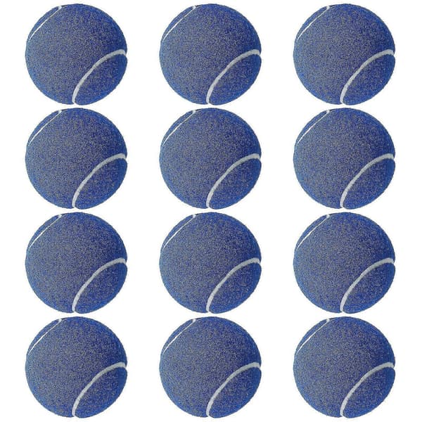 12 pakker trykmatchende og trænings tennisbolde Blue 12-Pack