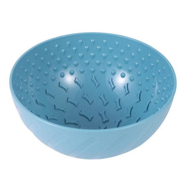 Pet Lick Bowl Hund Katt Bowl Spise Drikkebolle Blue