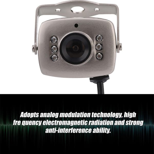 Mini 6LED Trådbunden CMOS CCTV Säkerhetskamera Mörkerseende Digital Videokamera NTSC-YM