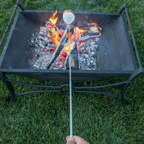 Marshmallow Sticks Kit Forlænger Roaster 32 cm Sæt med 8 teleskopisk rustfrit stål.