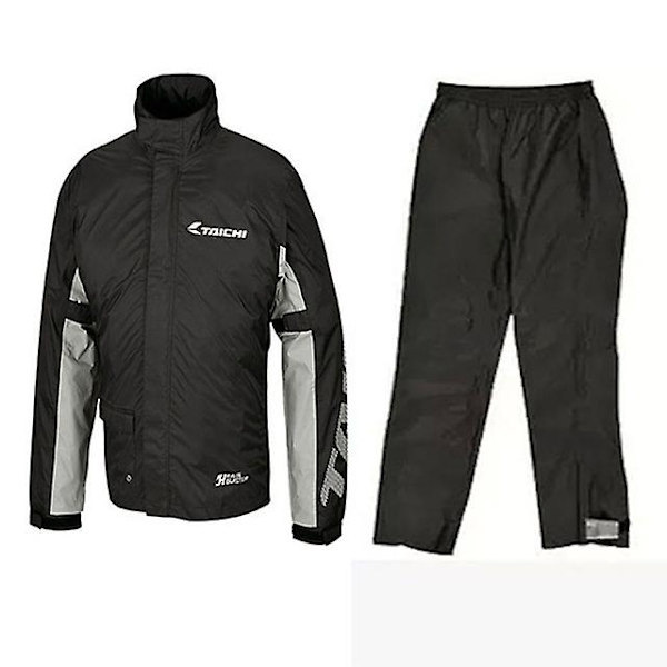 Vedenpitävä moottoripyöräpuku sadehousuihin black L