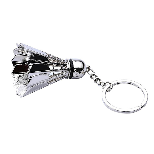 Creative Metal Badminton Nøglering Tredimensionel Badminton Tournament Souvenir Nøglering Pendan