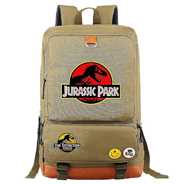 Jurassic World & Park Ryggsäck: Slitstark resväska för bärbar dator - ryggsäck, budbärare, skolväska med axelremmar för karaktärer och skolmaterial 6