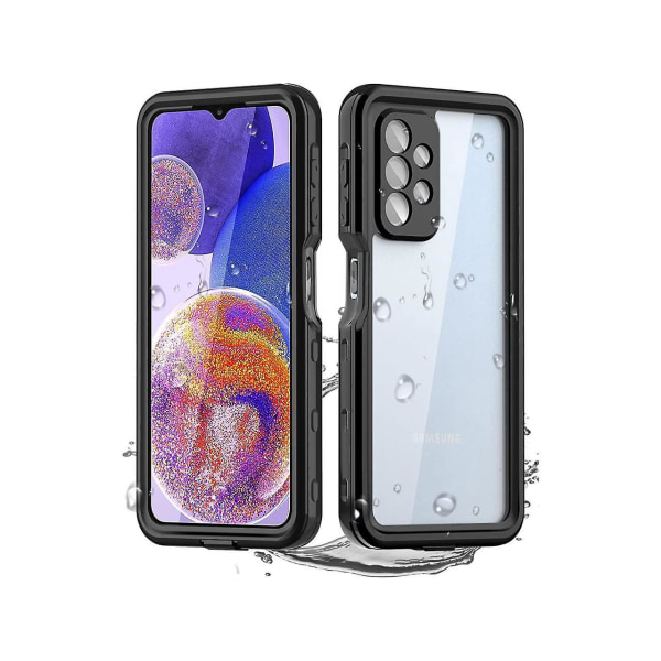 Samsung Galaxy A23 vedenpitävä case , sisäänrakennettu näytönsuoja, pölytiivis iskunkestävä cover Samsung A23 4g / A23 5g 6,6 tuumalle