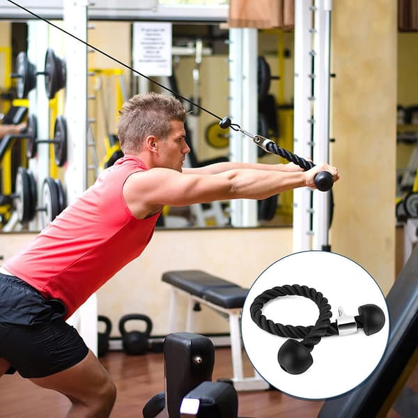 70 cm Triceps Reb, Trænings Pull Down Reb, Nylon Triceps Reb Triceps Biceps Gave
