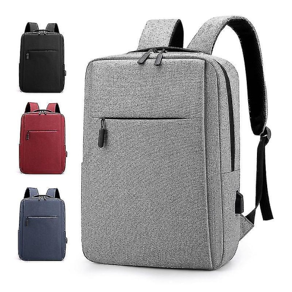 Business rygsæk Herre skuldertasker Bulk rejsetasker Casual store og mellemskoleelever Skoletasker Simple når du rejser Computertasker Grey