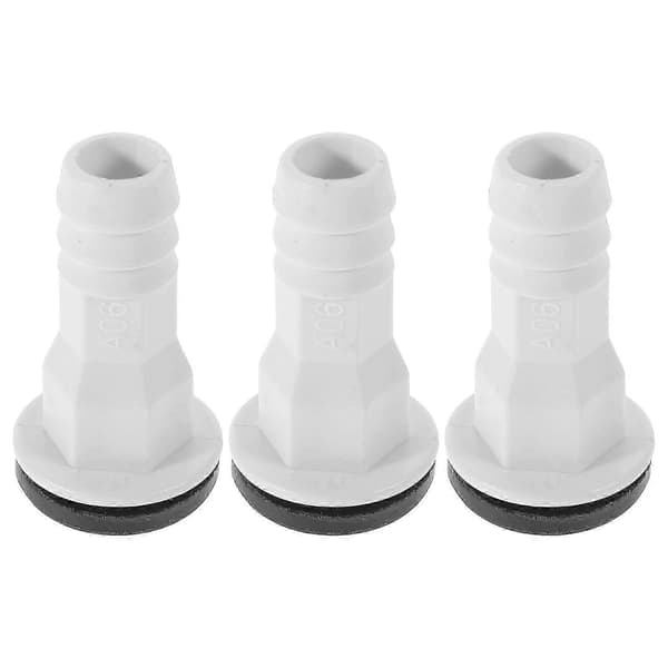 3 stk. AC afløbsslangefitting Split AC enhedsslangeforbindelse dræningsadapter kompatibel med Midea 15 mm hvid
