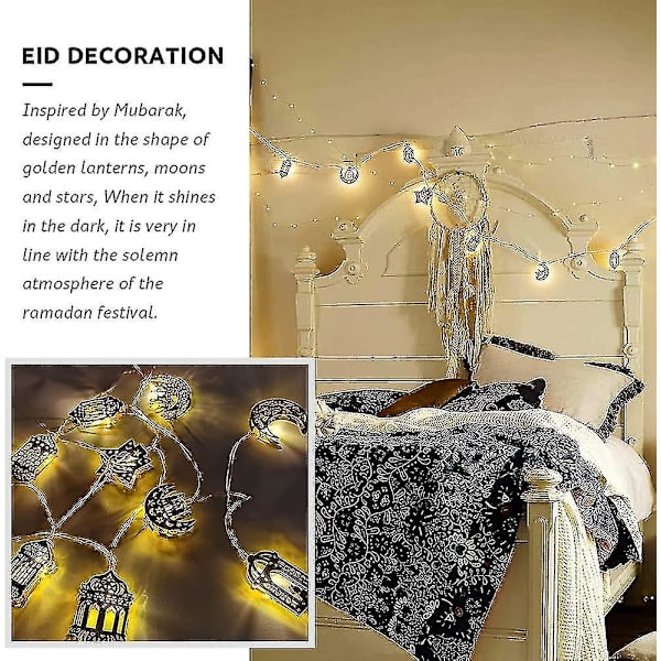 Ramadan Decorations Ramadan String Lights, Eid Mubarak Decorations Ramadan Eid String Light Ramadan