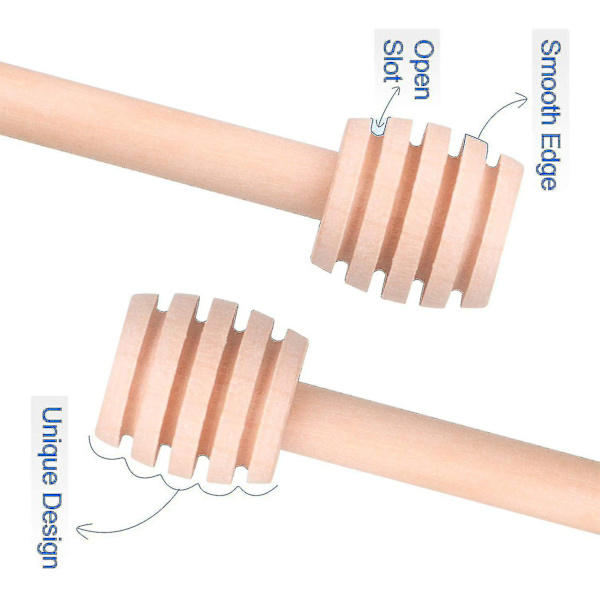 30 stk mini træ honning dipper sticks, 3 tommer server til honning krukke dispensere dryp honning