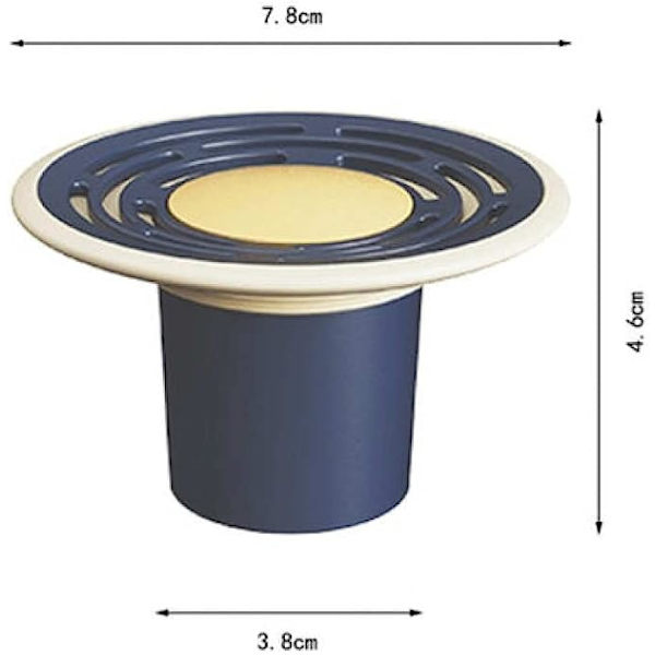 Avløp Dusj Avløpsstopper Baderom Gulv Avløpssil -Sikker deodorantdeksel, gul