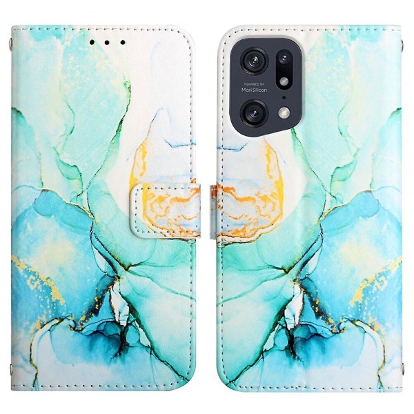 Taske til Oppo Find X5 Pro Cover Wallet Marmor Magnetic Læder Taske C6