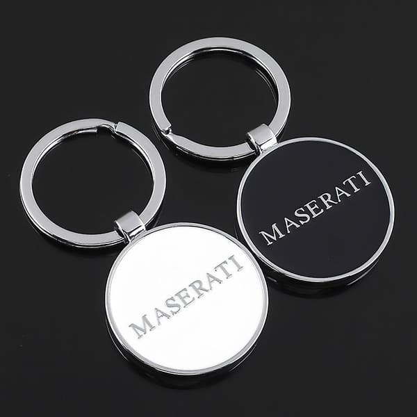 2-pack billogotyp nyckelring - 3d zinklegering nyckelring