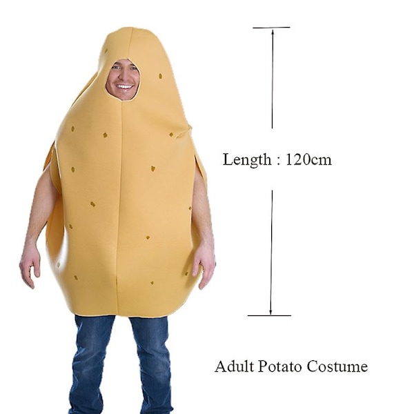 Unisex Vuxen Kvinnor Halloween Cosplay Män Potatis Kostym