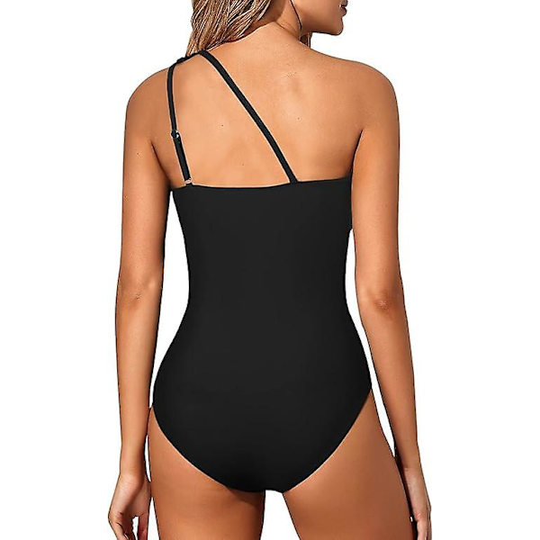 Dambaddräkt Push Up Bikini One Piece Baddräkt Shapewear Dambaddräkt 1 Piece Baddräkt Svart, M