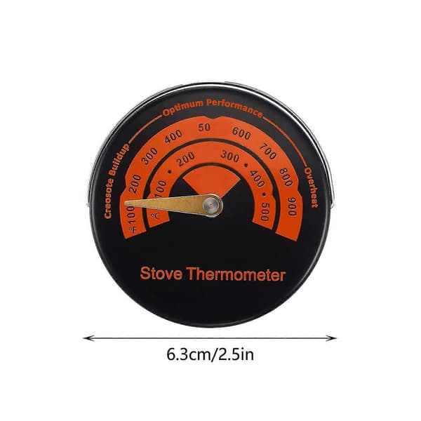 Ovnstermometer Måler Ovn Røykrør Termometer Peis Tilbehør