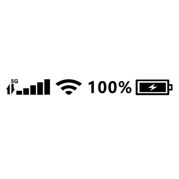 Auton tuulilasien koristetarrat 5g Matkapuhelimen Wi-Fi-signaali Vinyyli Tarrat Auton Moottoripyörän Heijastavat Tarrat Autotarvikkeet| | Black 02 35x4cm
