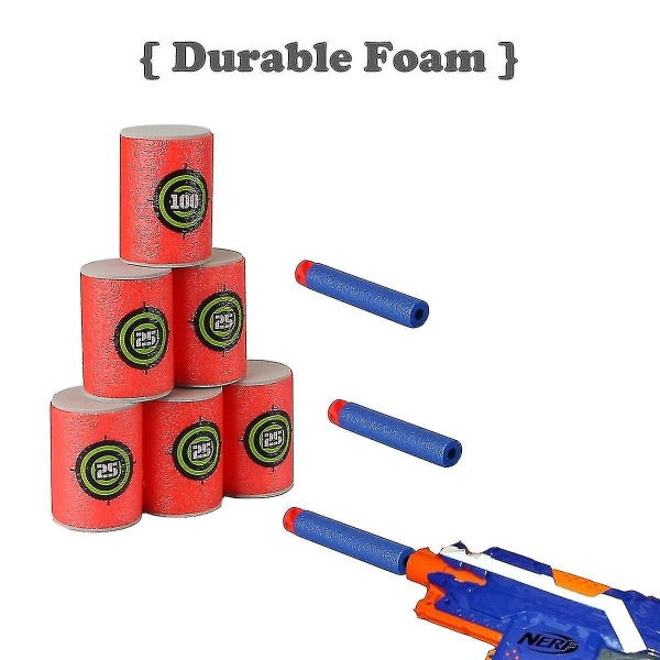 12st Bullet Dart Target för Nerf N-strike Elite Series Blasters Soft Eva Material
