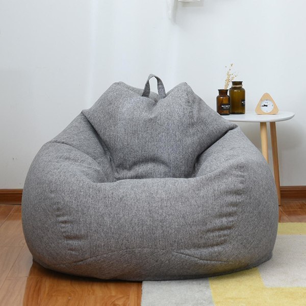 Uusi erittäin suuri säkkituolit sohva sohvan cover sisätiloissa laiska lepotuoli aikuisille lapsille alennushinta Gray 100 * 120cm
