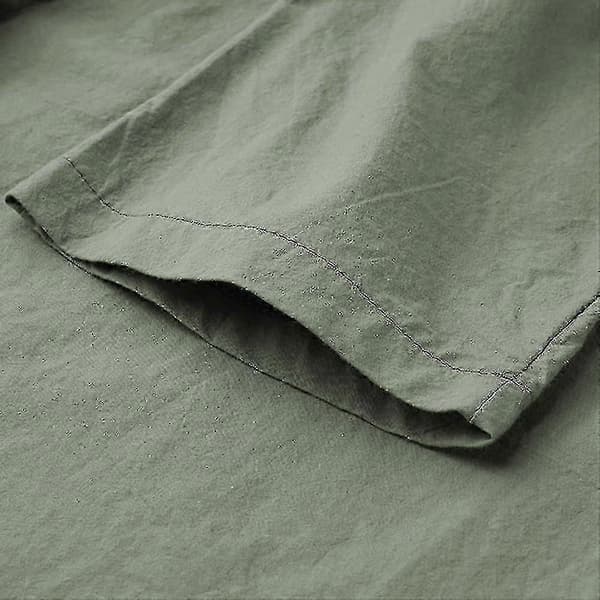 Kimono Badrock Nattkläder Sovkläder för män med 3/4-ärm Green S