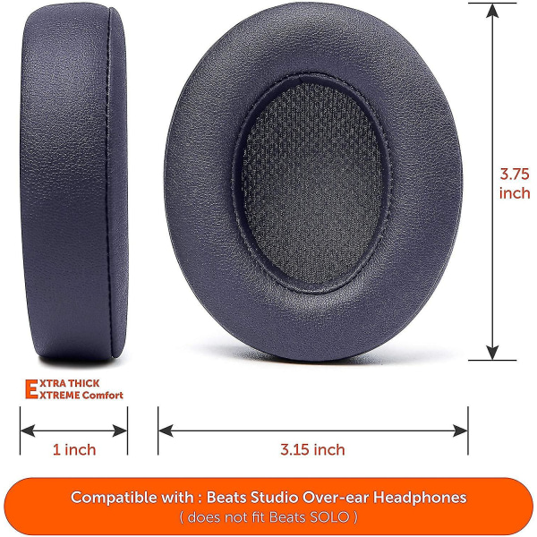 Erstatningsøreputer for Beats Studio 2 og 3 Red
