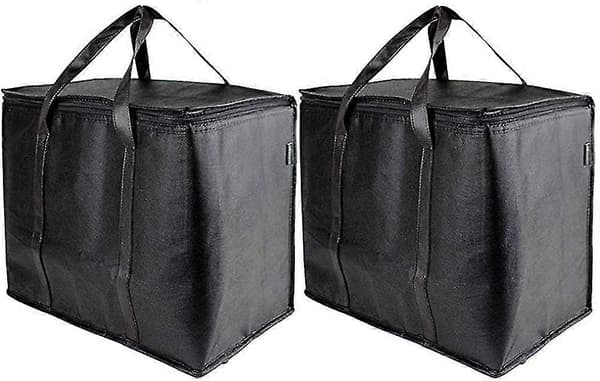2-pack isolerade, återanvändbara och hållbara shoppingväskor med kraftig konstruktion