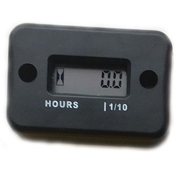 Motorcykel Motor Tæller Timetæller Vandtæt Digital Timetæller Lcd Display Bærbar Motor Måler Timetæller Moto Tilbehør| | Black