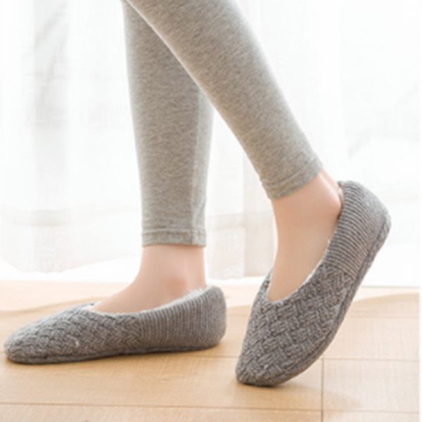 Hjemmesko Dame Plys Sokker Skridsikker Hjemmesko Winter Home Warm 43-46 size