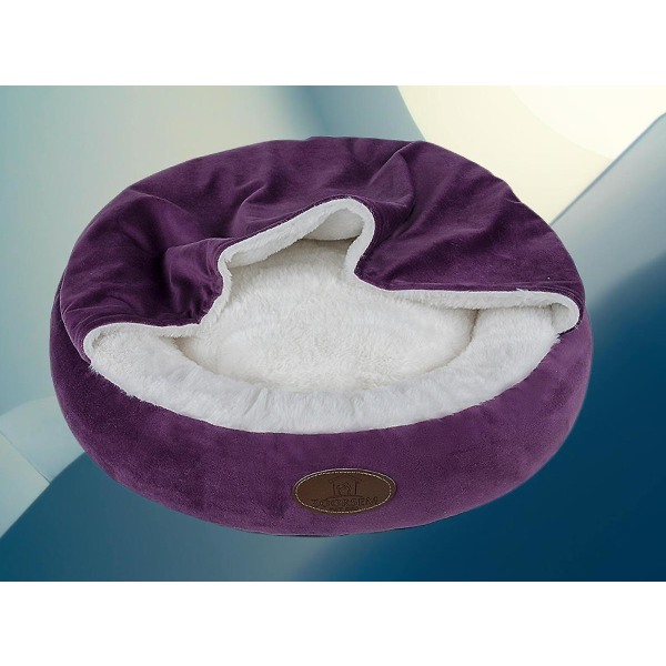 Shxx Super Soft Fleece Hundeseng - Vaskbar Dyrehus Huleseng for små til middels hundekatter Vanntett overflate Bunn Hundeseng Katteseng (medium) B923-02