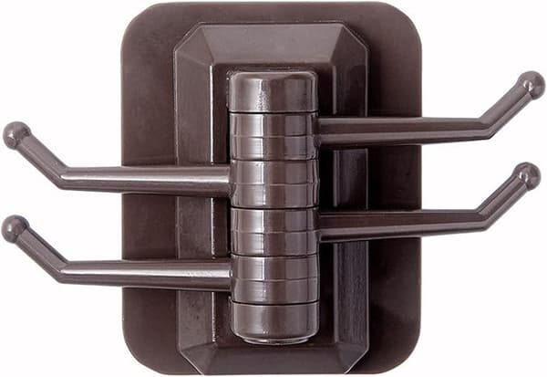 Kylpyhuonekoukku Itsekiinnittyvä seinänaulakko avainpidike pyyhekoukut vaatekoukut ripustuskoukut kylpyhuonetarvikkeet (kahvi, 6cm*8cm)