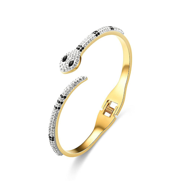 Snake armbånd åpning Justerbar håndledd armring gaver Gold