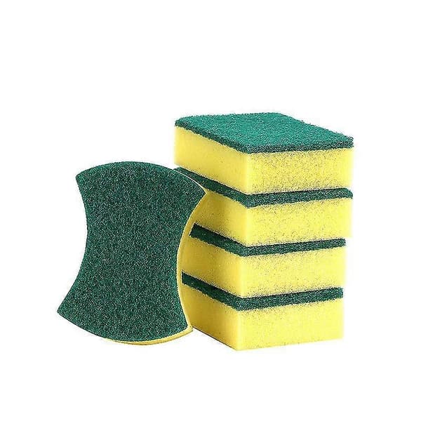 10*7*3cm Multifunksjonell skrapesvamp kompatibel med intensiv bruk. 10 stk.